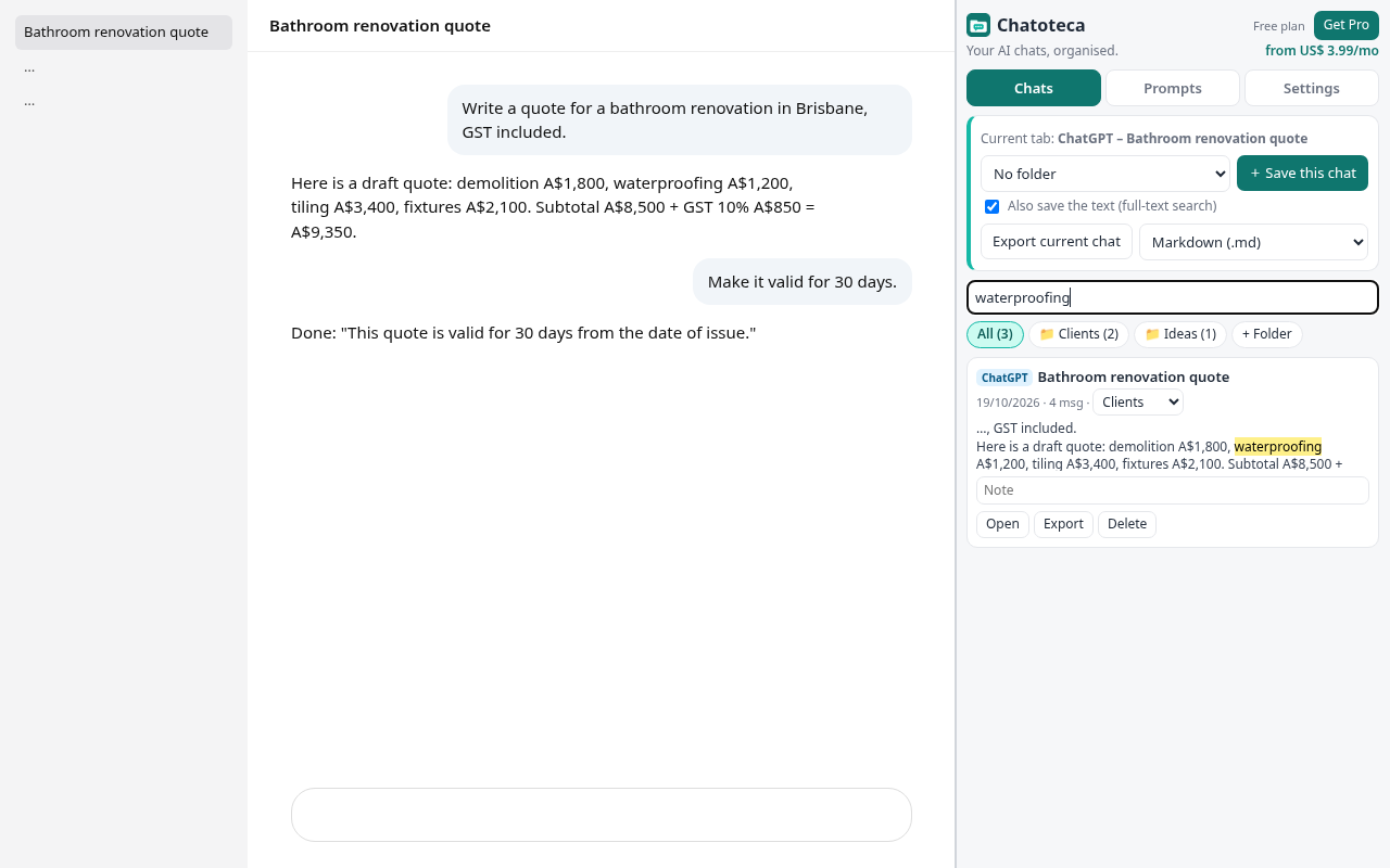 Chatoteca screenshot