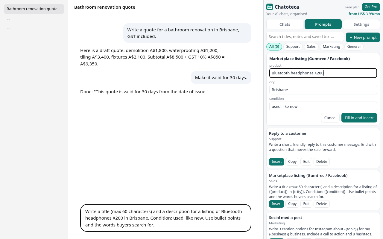 Chatoteca screenshot