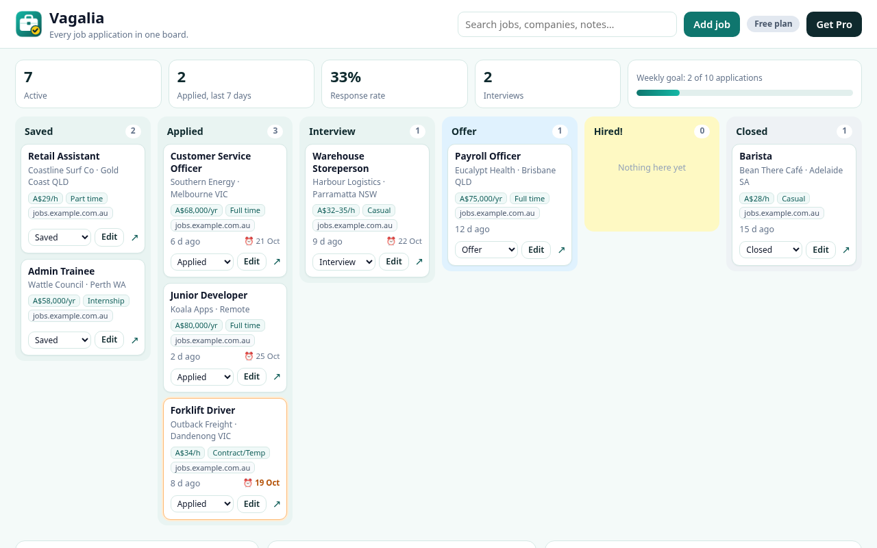 Vagalia screenshot